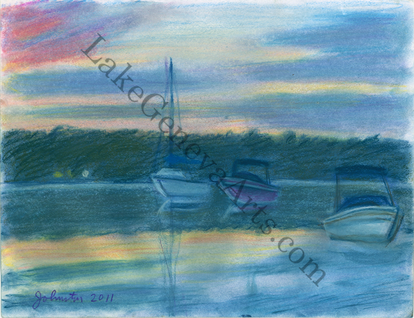 Sunrise in Geneva Bay print